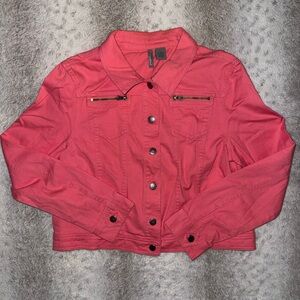 New Directions Coral Jean Jacket